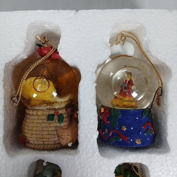 International Bazaar 12 Days of Christmas Waterglobe Ornaments Complete Set - Picture 6 of 6